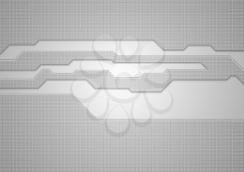 Abstract grey technology light background. Vector graphic design