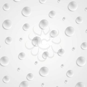 Abstract light grey circle balls background. Vector illustration template design