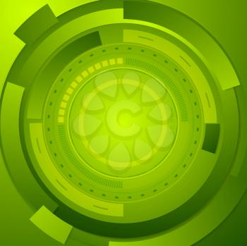 Green tech corporate abstract background. Vector design