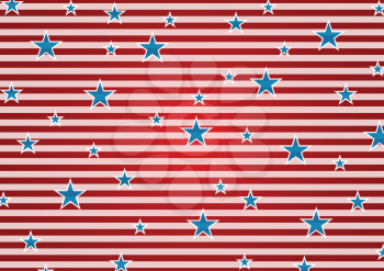 Presidents Day or Independence Day abstract USA flag colors background. Vector illustration with stripes and stars