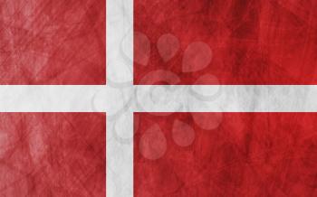 Danish grunge flag vector design background