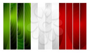 Wooden abstract vector Italy flag. Italian Republic Holiday