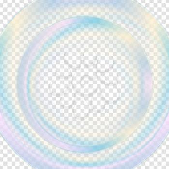 Colorful abstract transparent circle background. Vector graphic template wavy design