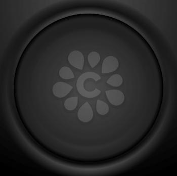 Abstract black soft circle background. Vector graphic template design