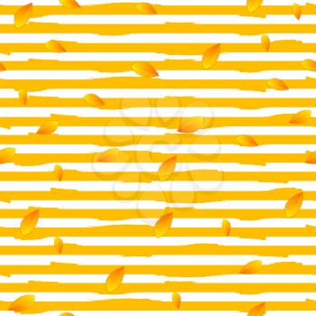 Abstract autumn striped seamless pattern. Vector background