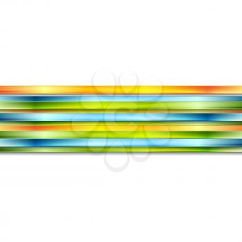 Abstract colorful glossy stripes background. Vector design illustration