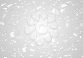 Grey white shiny confetti abstract background. Vector art design