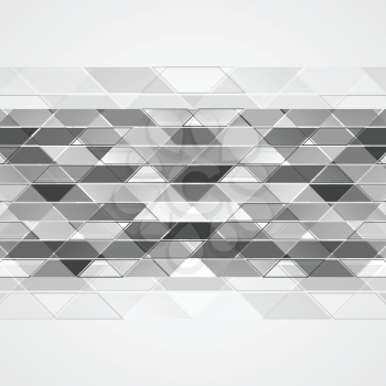 Abstract grey tech geometric background. Vector design