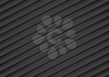 Abstract tech black diagonal stripes vector concept background