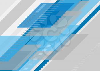 Blue grey tech minimal abstract vector background