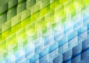 Colorful geometric polygonal pixelated vector tech background