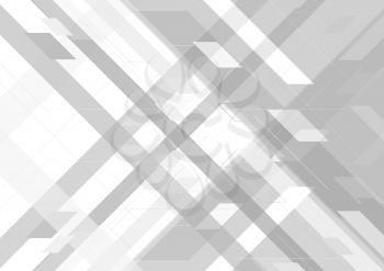 Abstract grey tech geometric corporate design background