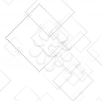 Abstract grey geometric tech background. Squares minimal vector graphic design