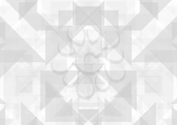 Grey abstract geometric technology vector background