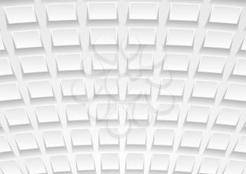 Abstract white tech paper squares background. Geometric corporate vector template illustration