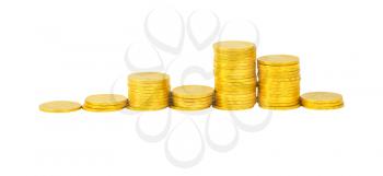 Royalty Free Photo of Stacks of Coins