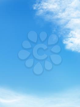 Royalty Free Clipart Image of a Blue Sky With Clouds