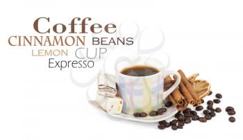 Royalty Free Photo of a Cup of Coffee With Sweets
