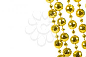 Royalty Free Photo of a String of Gold Beads