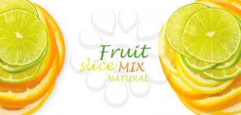 Royalty Free Photo of Slices of Citrus Fruit