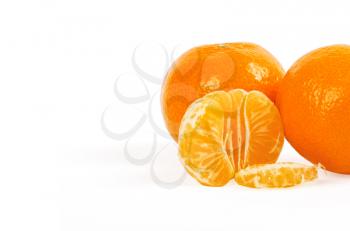 Mandarin isolated on white background
