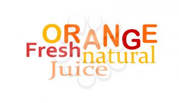 Fruit label or stamp - orange