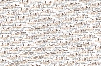 Coffee words background