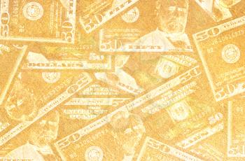 Close up of abstract US dollar
