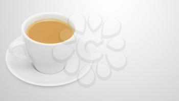 Coffee espresso isolated on white + Clipping Path