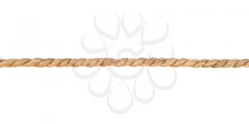 close up of a rope on white background with clipping path