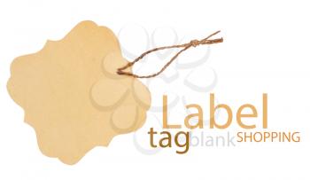 label (tag) isolated on white background