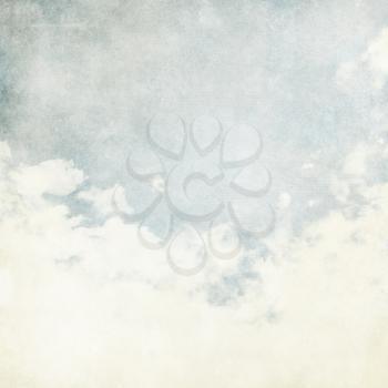 Water color like cloud on old paper texture background