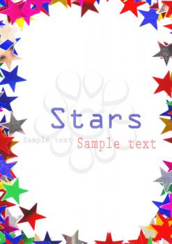 Colored stars background for your text on photo, and other.
