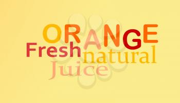 Fruit label or stamp - orange