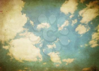 Vintage sky background, texture with the base of the sky.