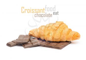 Croissant with chocolate
