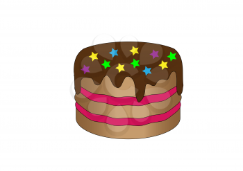 Royalty Free Clipart Image of a Layer Cake