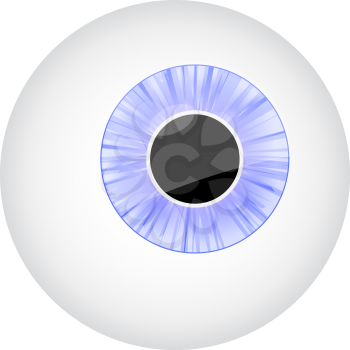 Royalty Free Clipart Image of a Blue Eye
