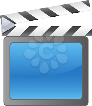 Royalty Free Clipart Image of a Film Slate