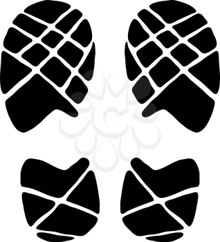 Royalty Free Clipart Image of Footprints