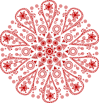 Royalty Free Clipart Image of a Lace Design