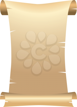 Royalty Free Clipart Image of a Scroll
