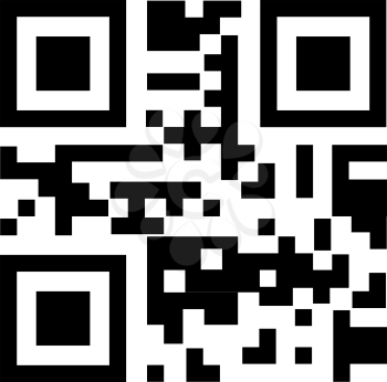 Royalty Free Clipart Image of QR Code