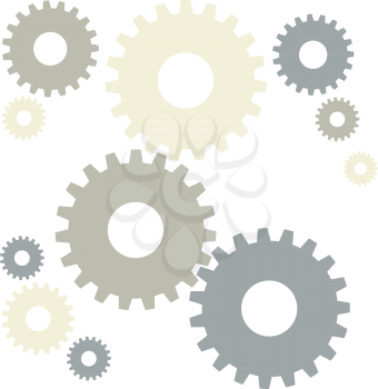 Royalty Free Clipart Image of Grey Gears