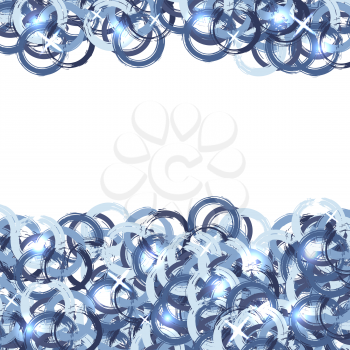 Abstract background with grunge blue circles