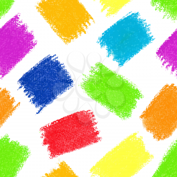 Seamless pattern background. Pastel crayon spots.