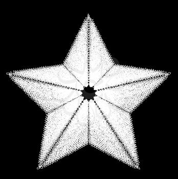 Abstract star. Design element. Vector illustration.