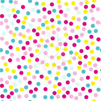 Seamless polka dot pattern. Vector illustration