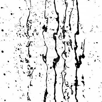 Black paint splashes. Vector illustration