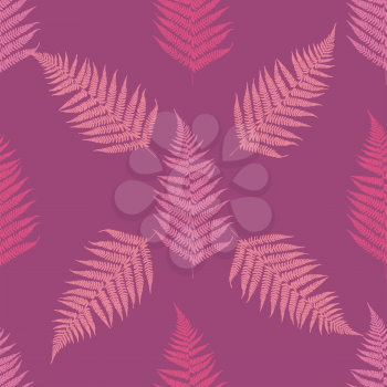Fern seamless pattern. Vector illustration